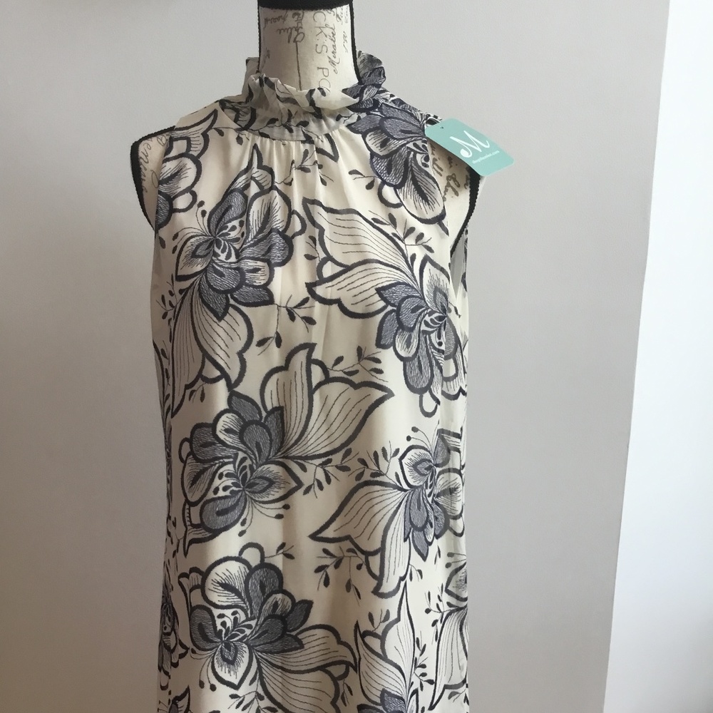 Mint Julep- shop the mint ivory floral dress